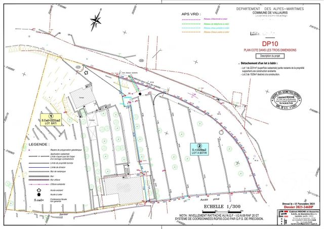 Terrain à vendre - 1529 m2 - Vallauris - 06 - PROVENCE-ALPES-COTE-D-AZUR