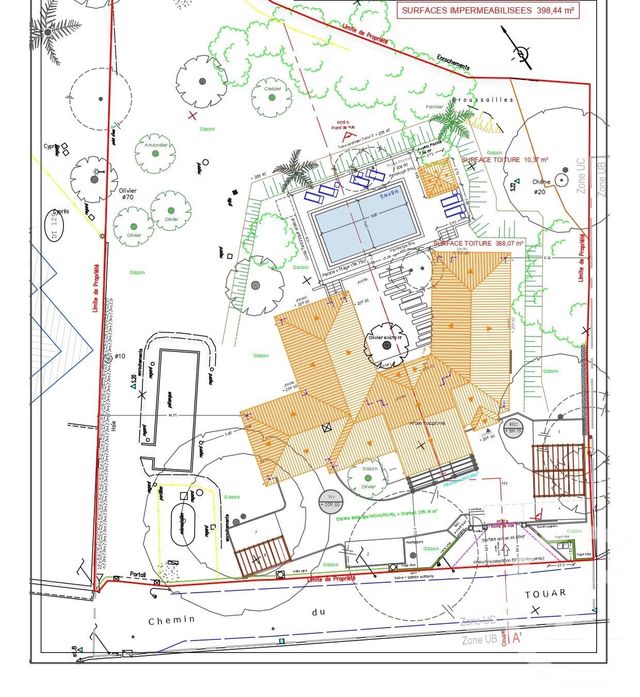 Terrain à vendre - 2749 m2 - Roquefort Les Pins - 06 - PROVENCE-ALPES-COTE-D-AZUR